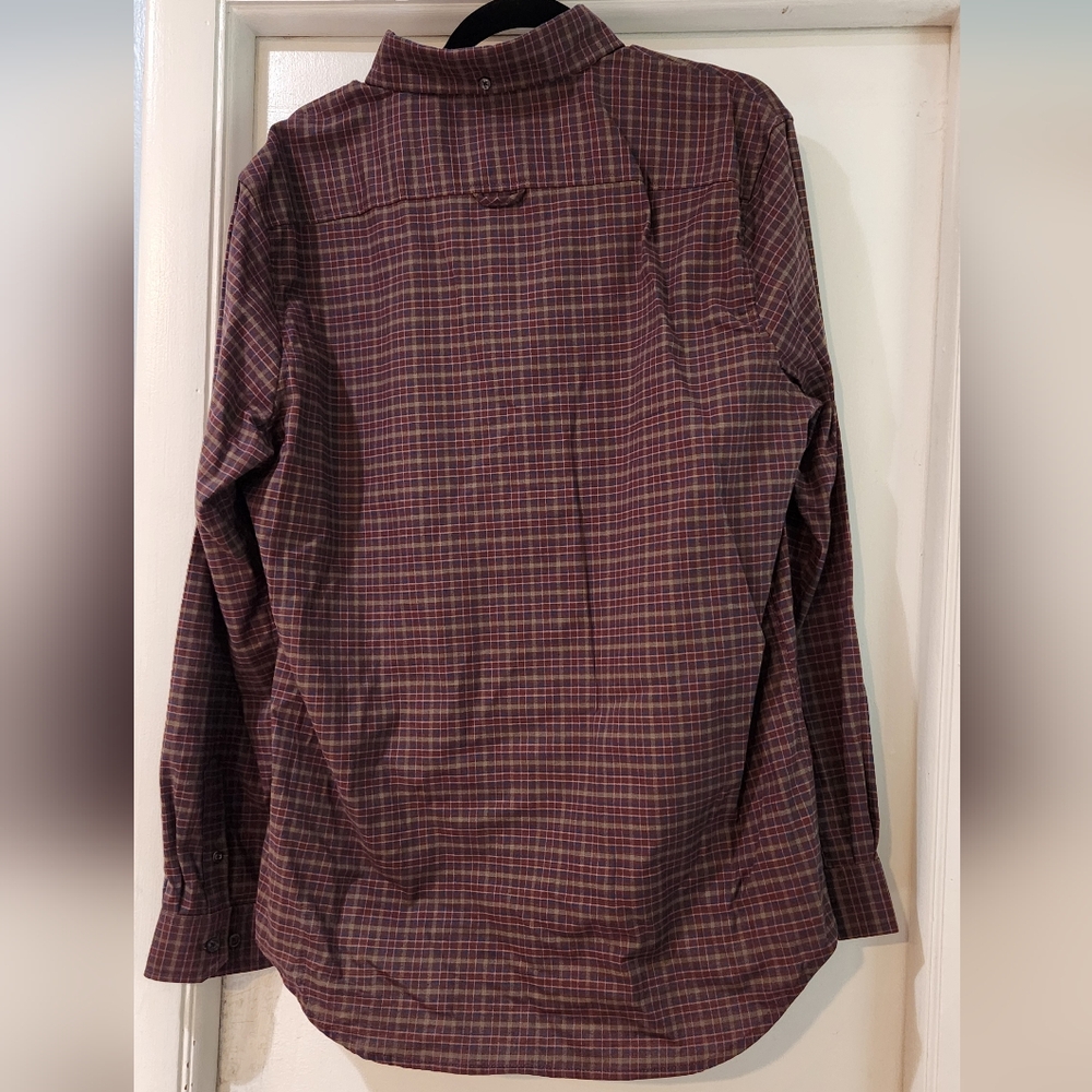 Men's Ben Sherman Navy Blazer Plaid Long Sleeve Button Down Shirt, Size L - Picture 11 of 15